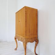 Mid-century modern artisan wardrobe in elm, Sweden, 1940s.
