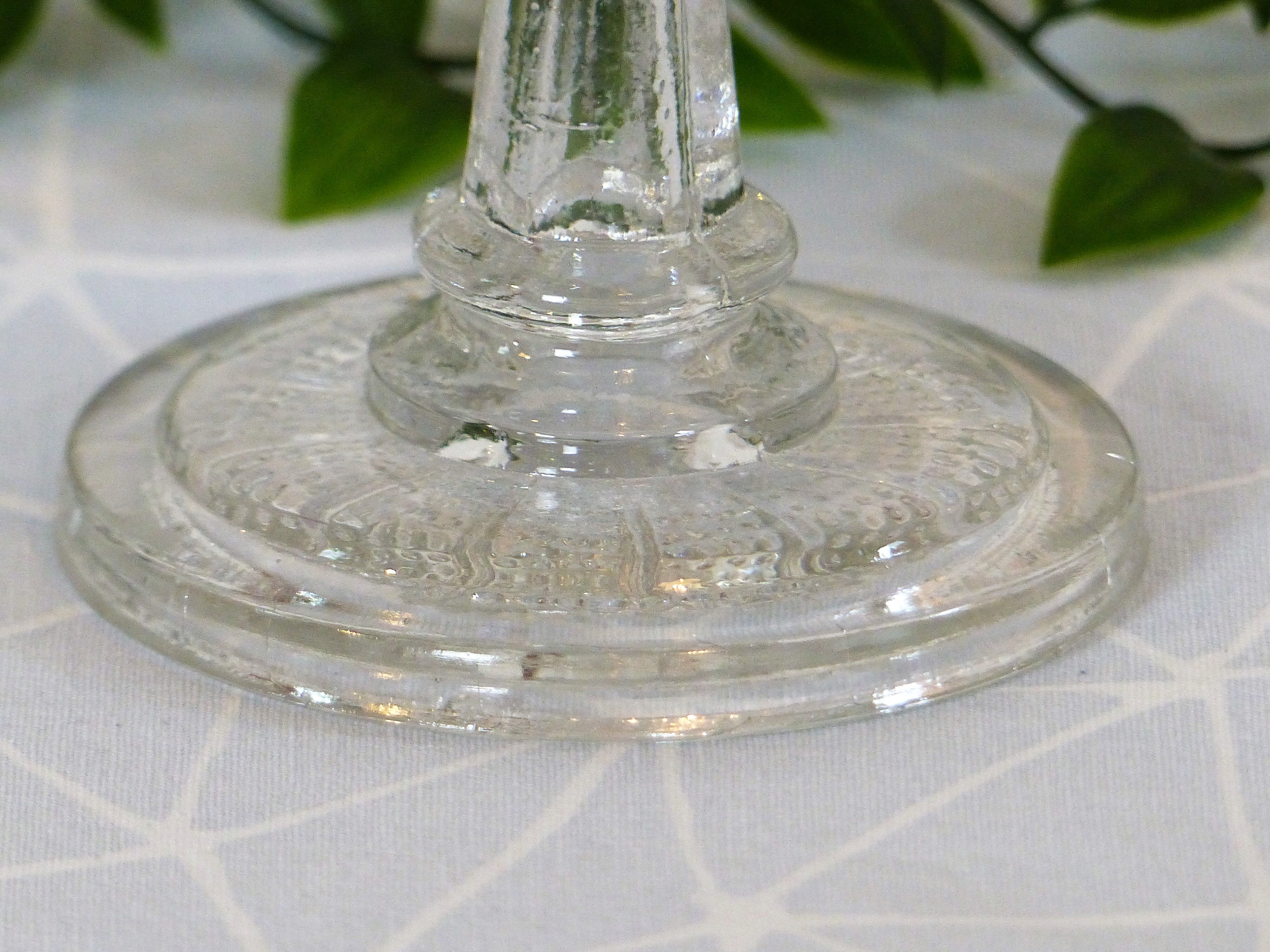 Fruit cup on foot moulded glass