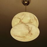 Art Deco Marble Glass Pendant Light