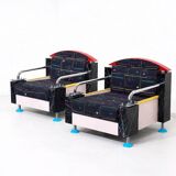 Pair of Memphis lounge chairs