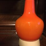 60'S vintage orange opaline lamp