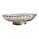 Silver-coloured metal basket