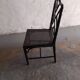 Black lacquered chair, faux bamboo, Chippendale, Jonathan Adler