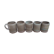 Lot of 5 stoneware mugs from Dreux K. Balogh