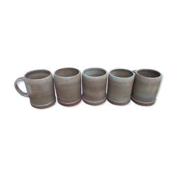 Lot 5 chopes grès de dreux K. Balogh