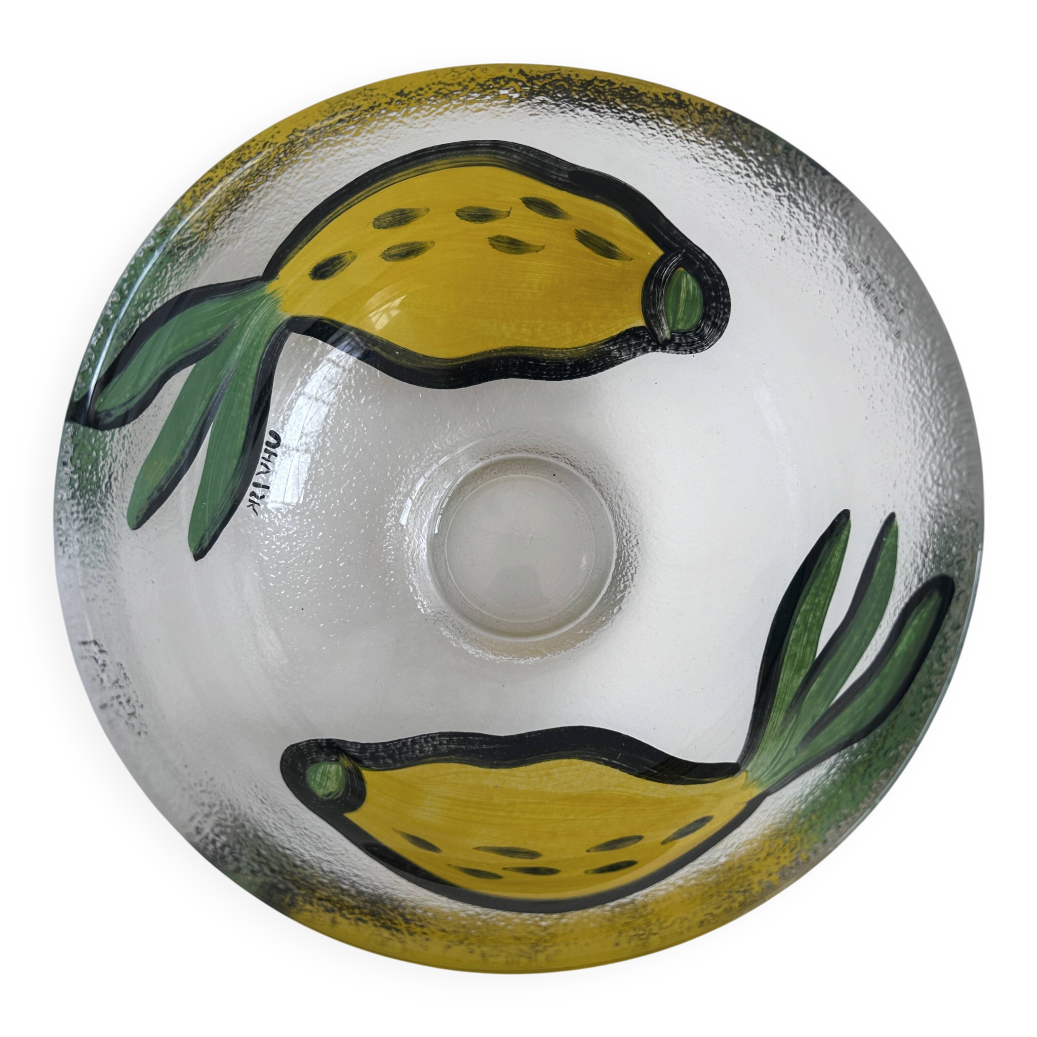 Bowl Kosta Boda by Ulrica Hydman Vallien – hand-painted glass 15 cm