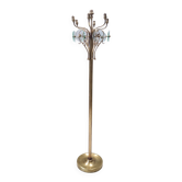 Brass and Glass Revolving Coat Rack, Italy