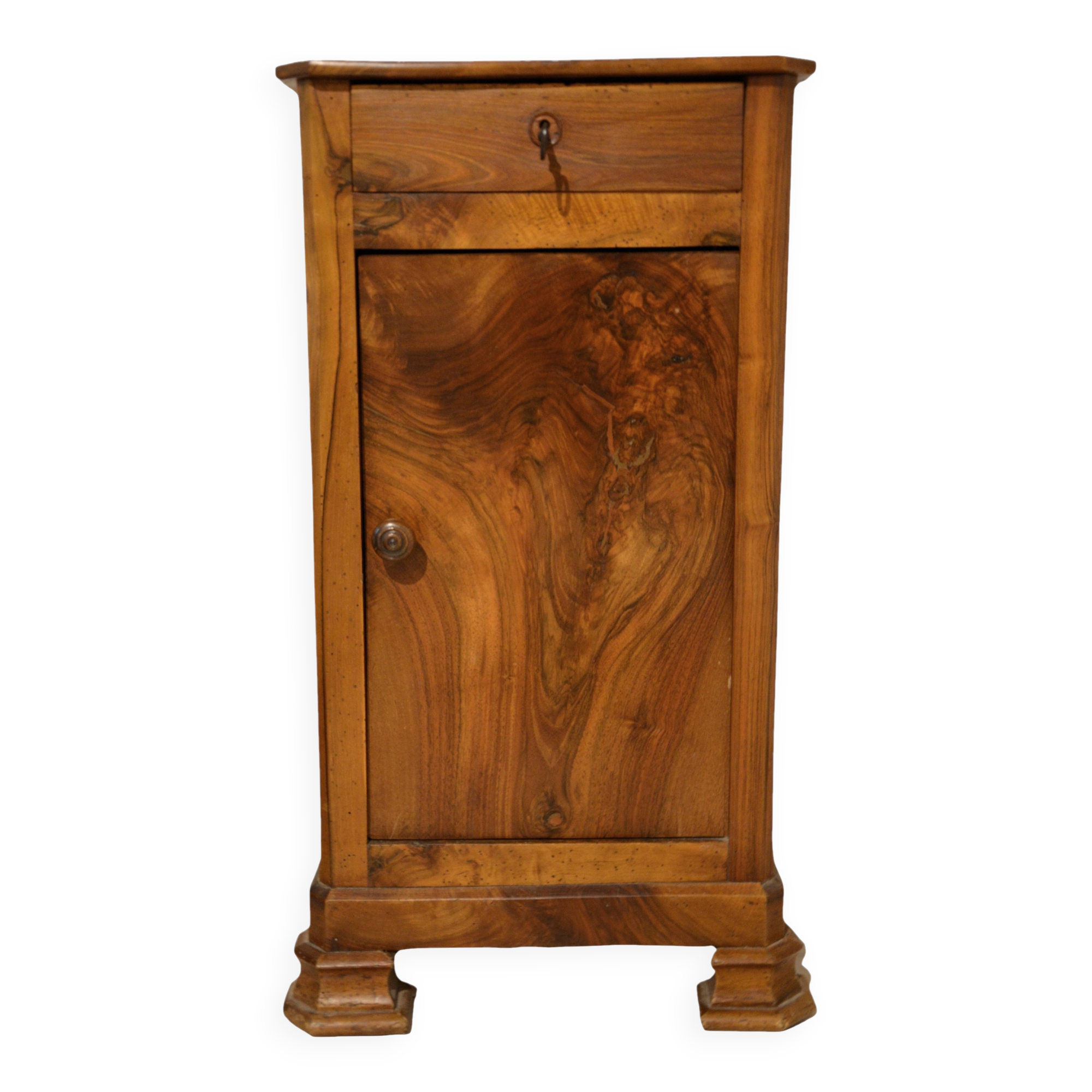 Walnut bedside table