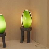 2 large Eglo Empori model lamps in vintage Murano glass Circa 1990