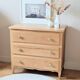 Commode vintage en bois blond, rénovée