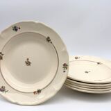 6 hollow plates "Moulin des Loups - Beauce model"