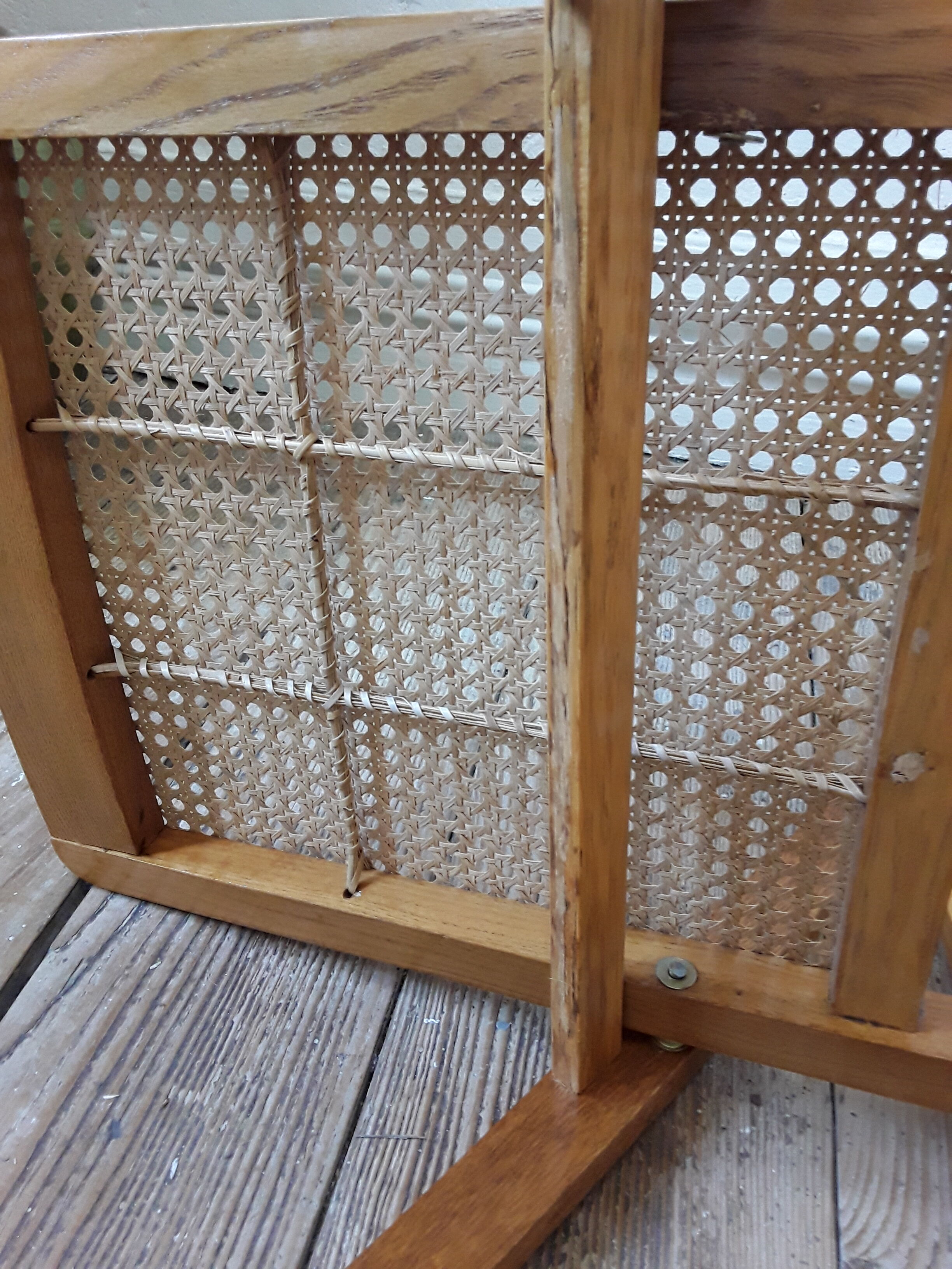 Vintage canne folding chair