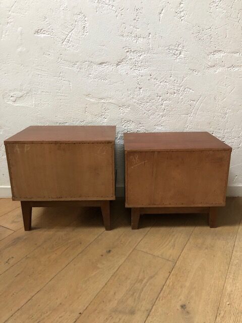 2 vintage bedside tables