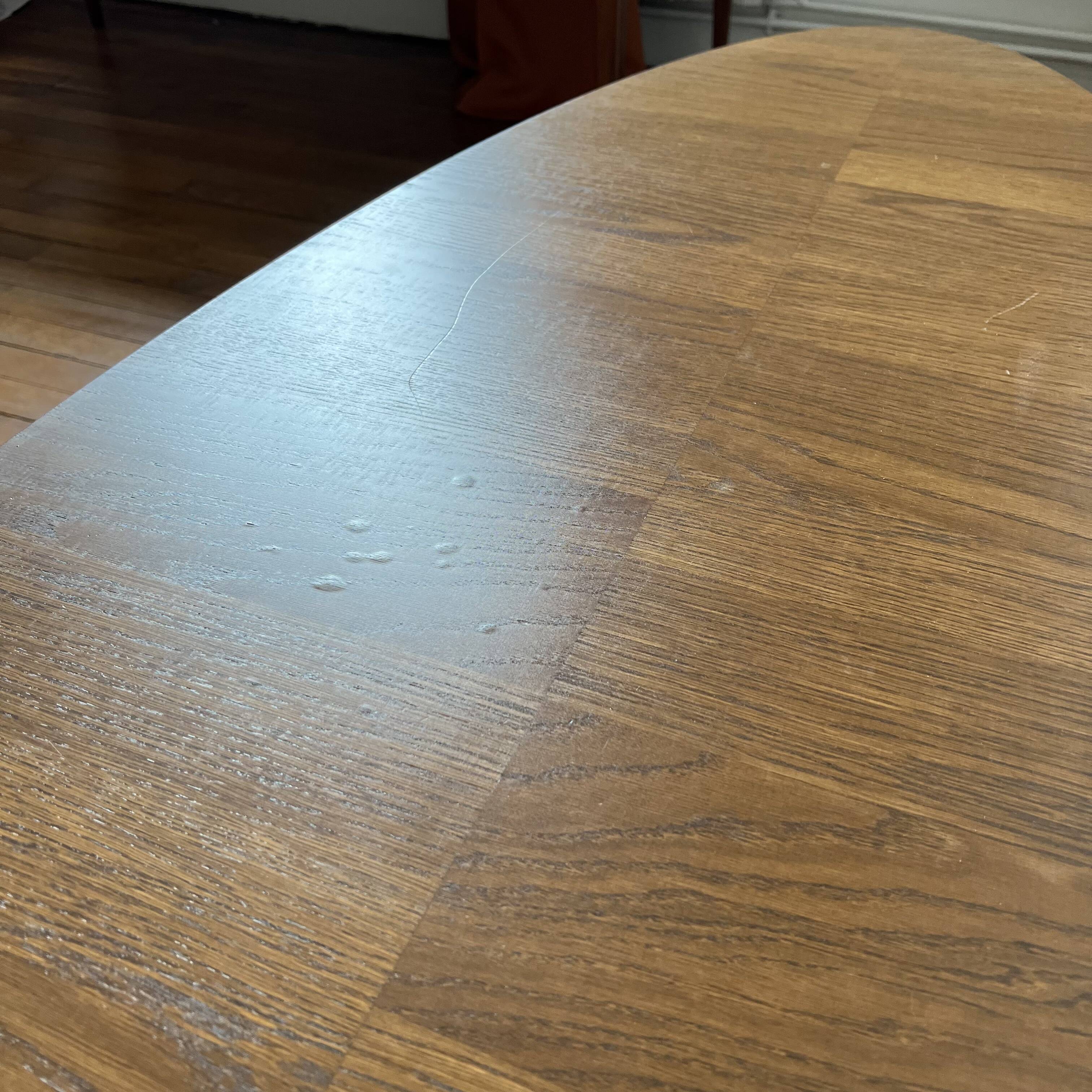 Oval Scandinavian coffee table