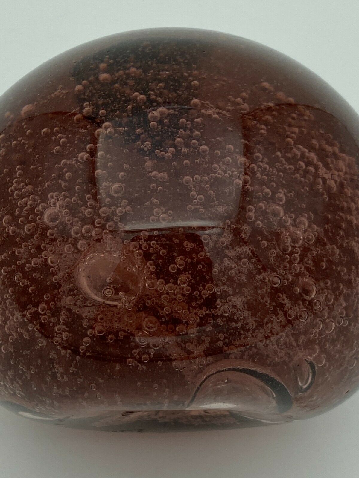 Biot sulfide glass 1970 purple red paper press