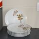 6 vintage porcelain plates with Bavaria flowers