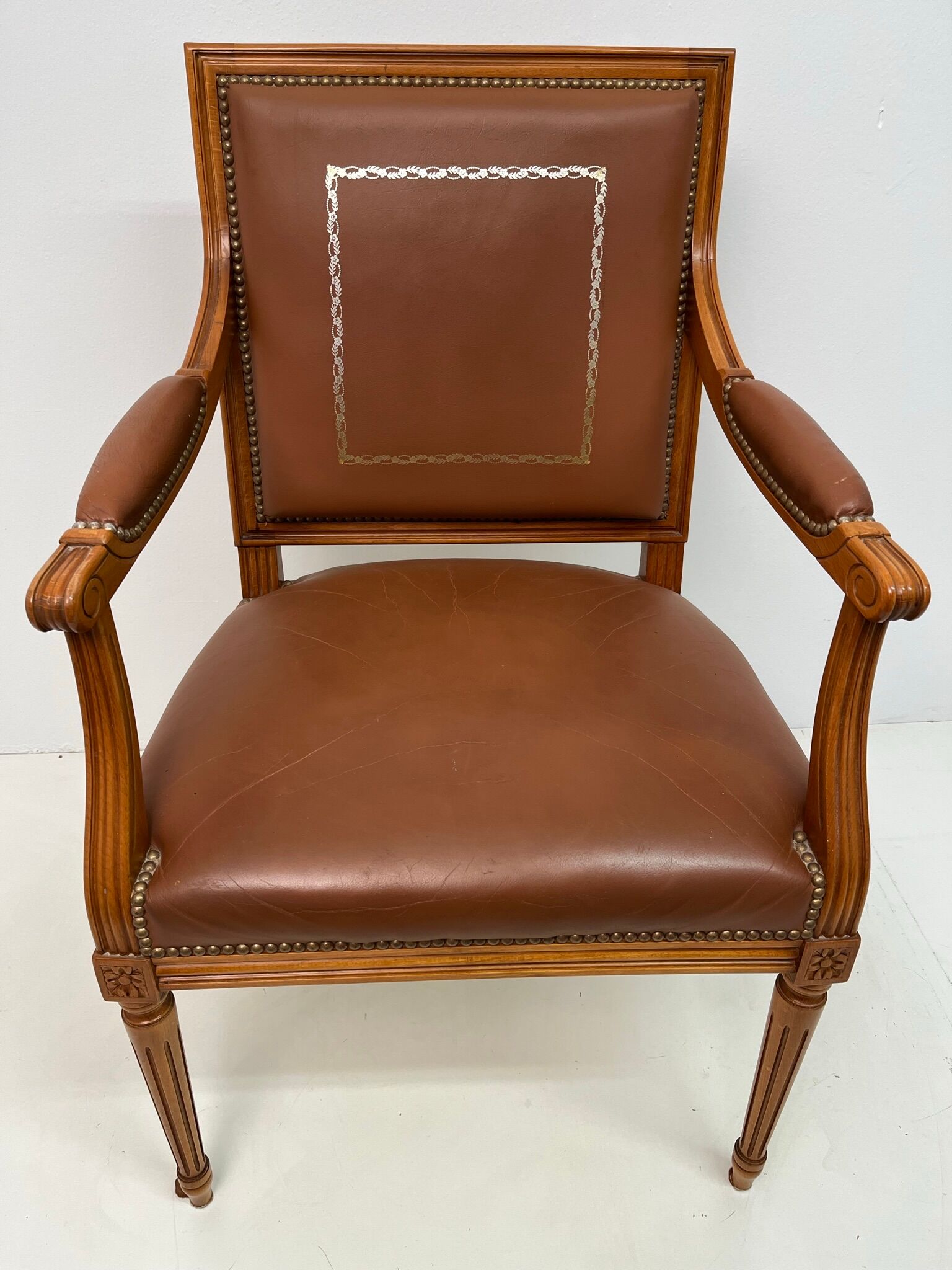 Pair armchairs style Empire