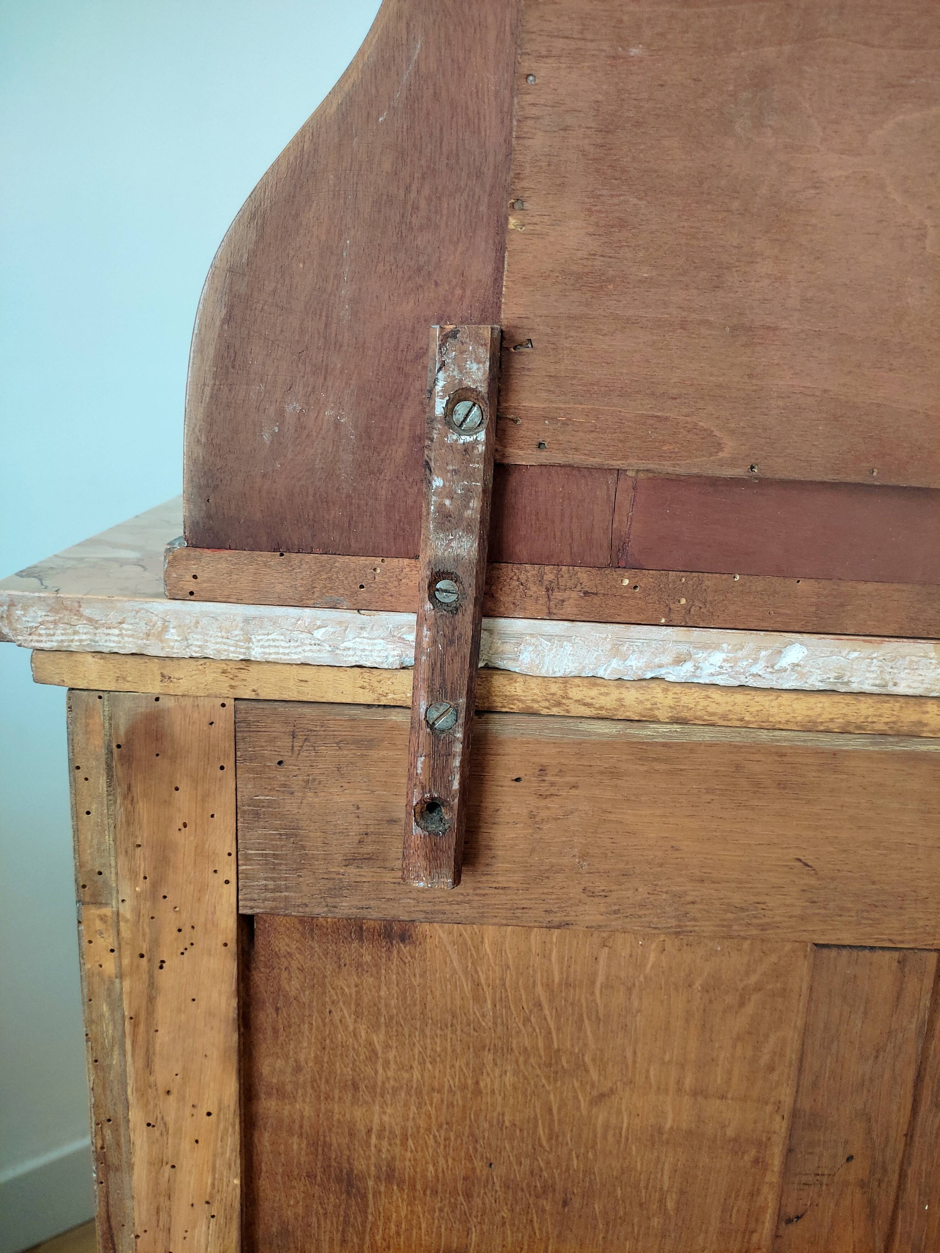 Louis XVI style wooden sideboard