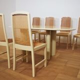 Table and 6 chairs by Mario Sabot from the 70s