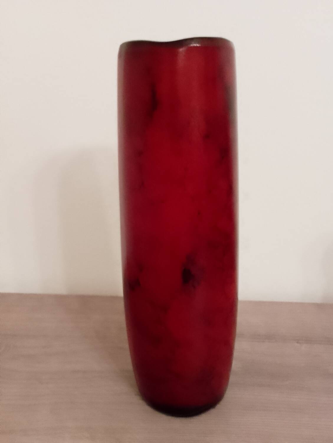 Roll vase attributed to the Montjoye Legras factory.