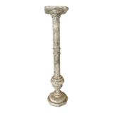 1940s Carrara marble pedestal