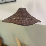 Vintage wicker pendant light