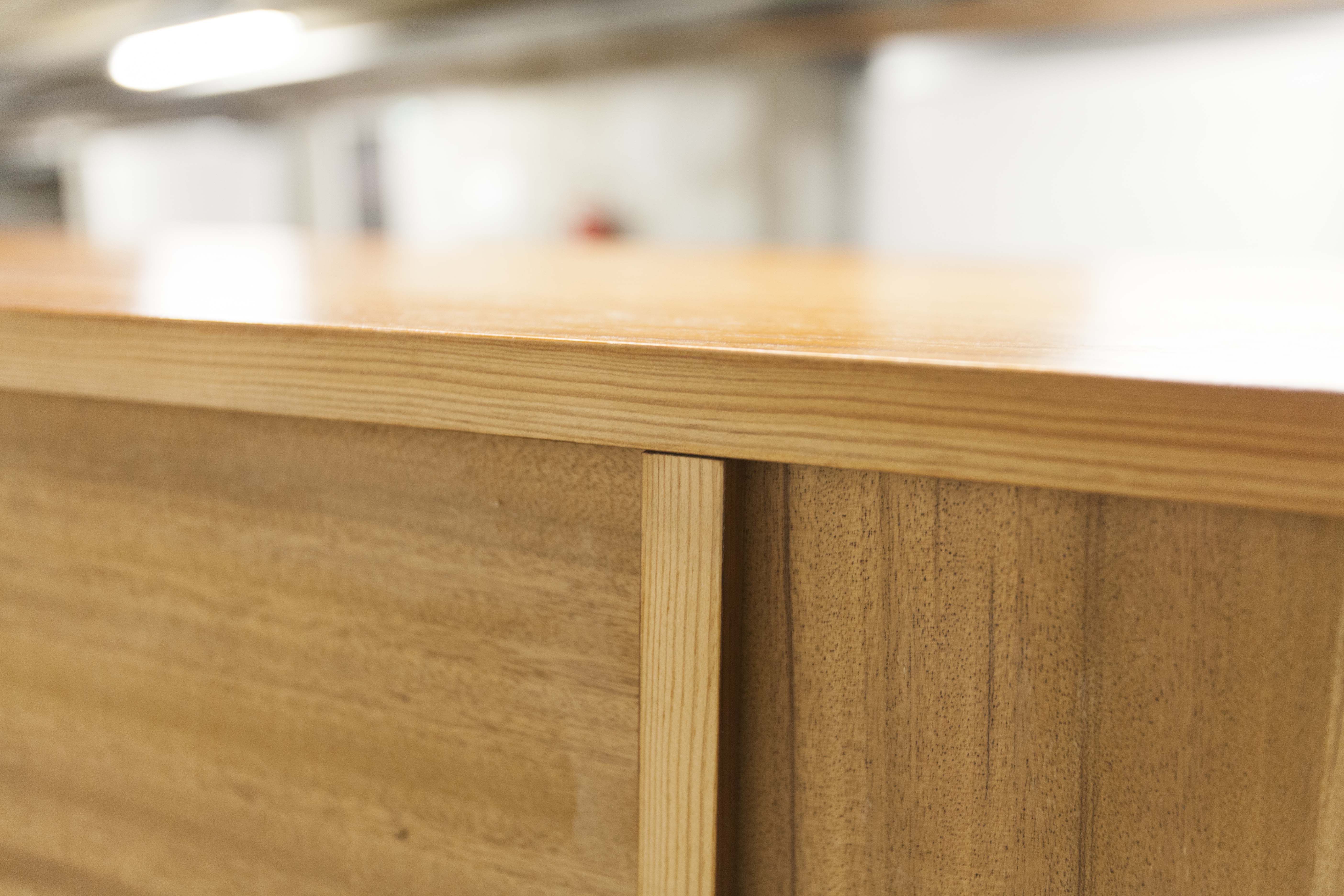 Scandinavian high enfilade 1960 solid teak