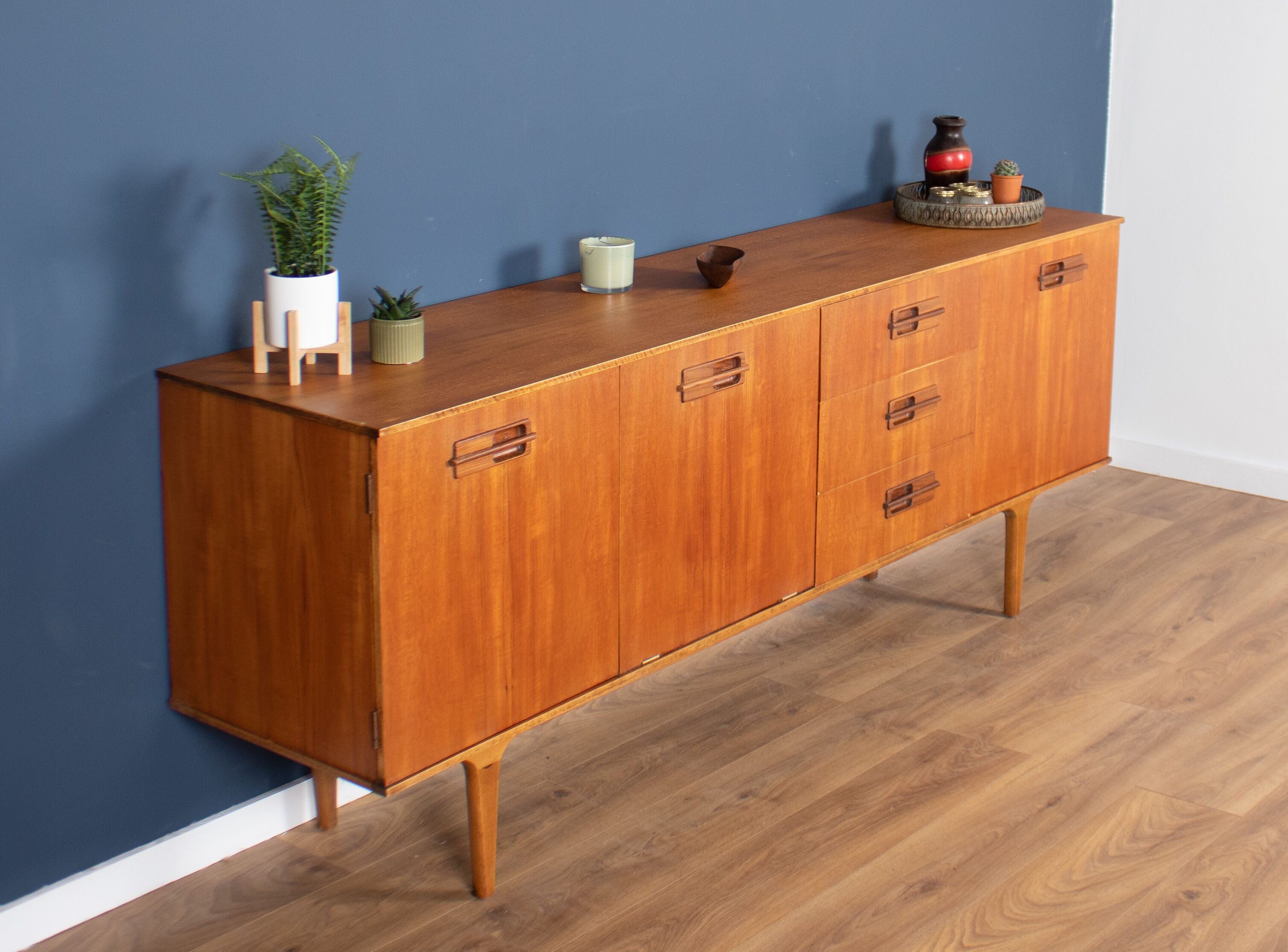 Enfilade danoise teck mid century 1960s