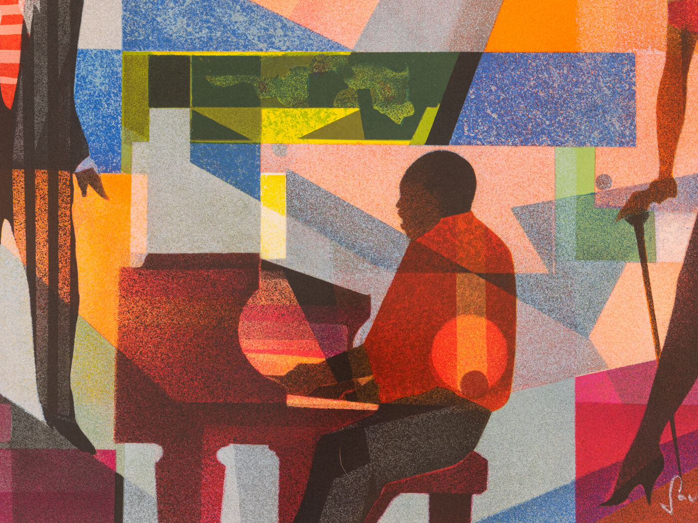 Club Night, Screen Printing on thick Paper, 97 x 81 cm