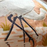 Vintage bird cushion