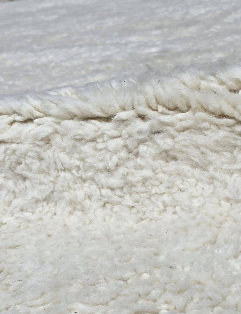 Minimalist White Rug - 253 x 204 cm