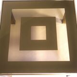 Low table in brass and glass 1970s