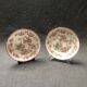 Sarreguemines Dessert Plates: Hand-Painted Chinoiserie Decor, 19th Century