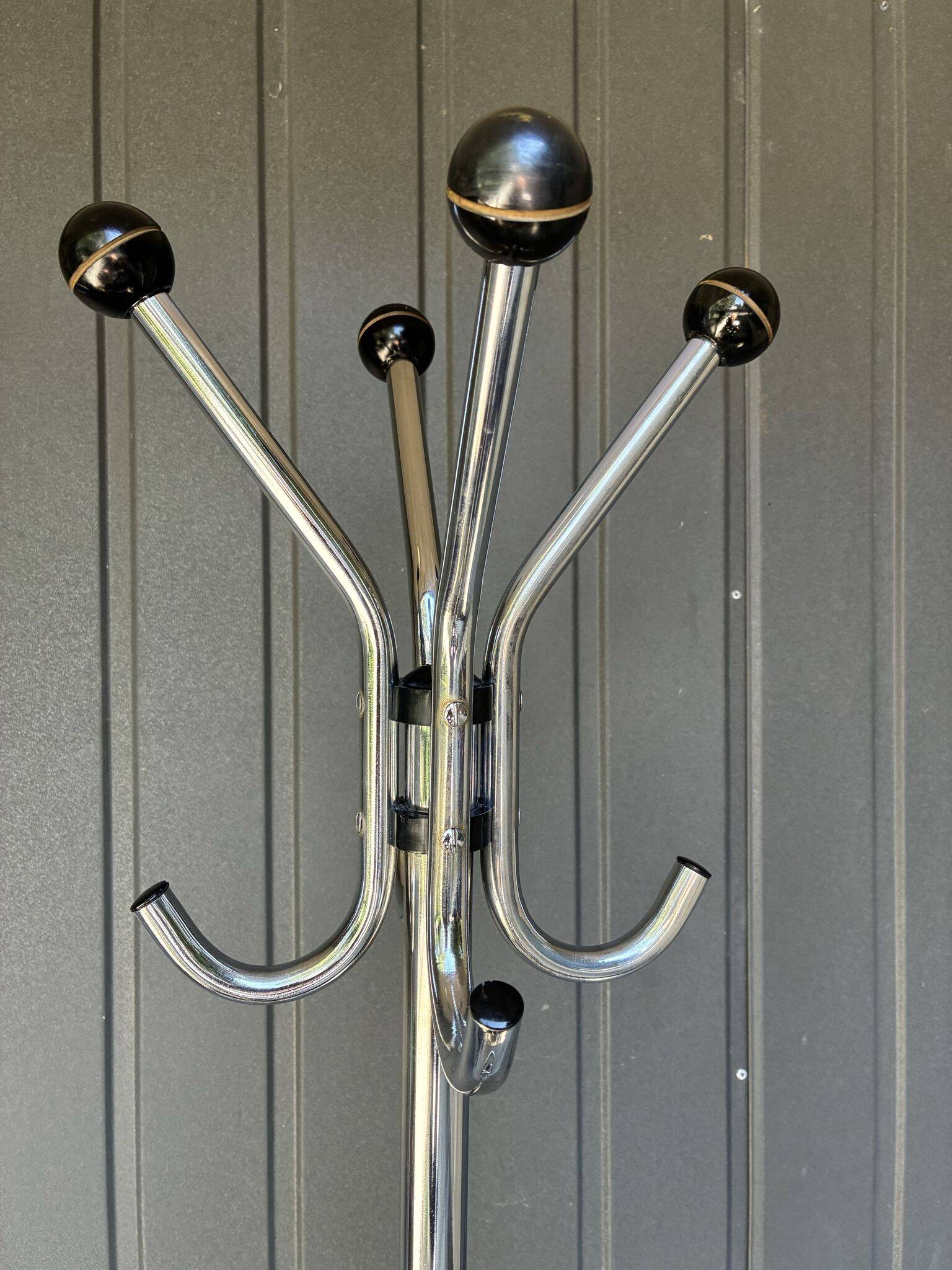 Kovona chromed coat stand, Czechoslovakia, 1950s