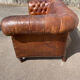 2 seater chesterfield leather sofa