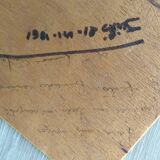 Oil on Panel portrait 1861 Spanish School