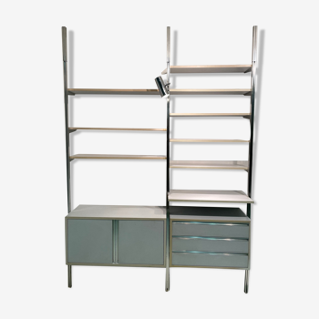 Modular library floor/ceiling buffet & chest of drawers