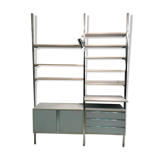 Modular library floor/ceiling buffet & chest of drawers
