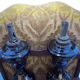Paire de lampes pétrole en verre époque Napoleon III XIXème