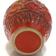 Superb pair of red vases by Bodo Mans for Bay 1960-1970's