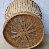 80's rattan pot cover