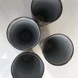 4 Vallauris ceramic cups by Alexandre Kostanda 1960