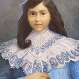 Louis prost (xixe) portait jeune fille