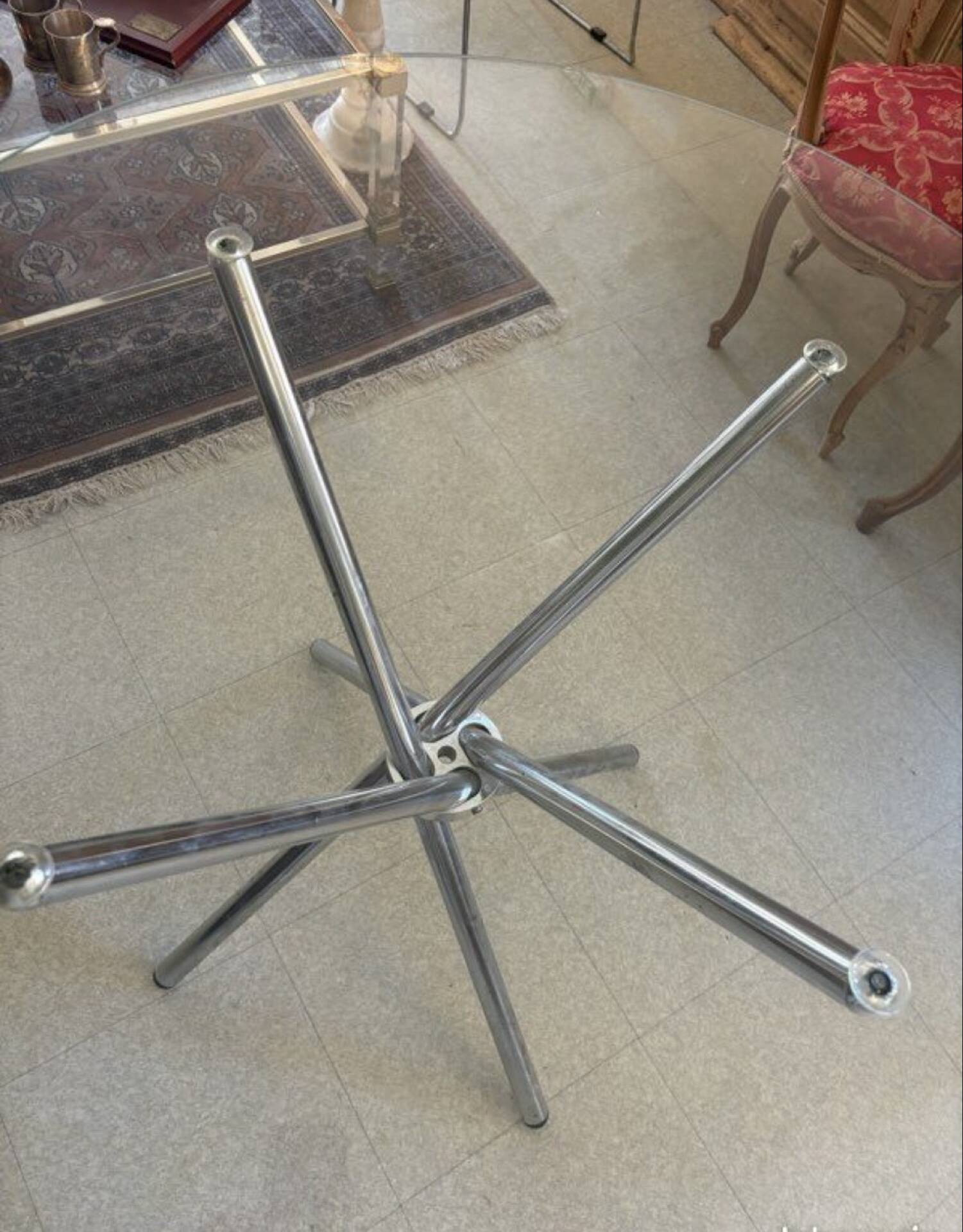 Table en verre 70’s