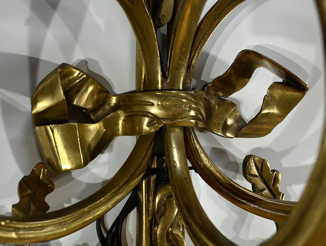 Bronze Wall Sconces, after C. Galle, Napoleon III period – Mid