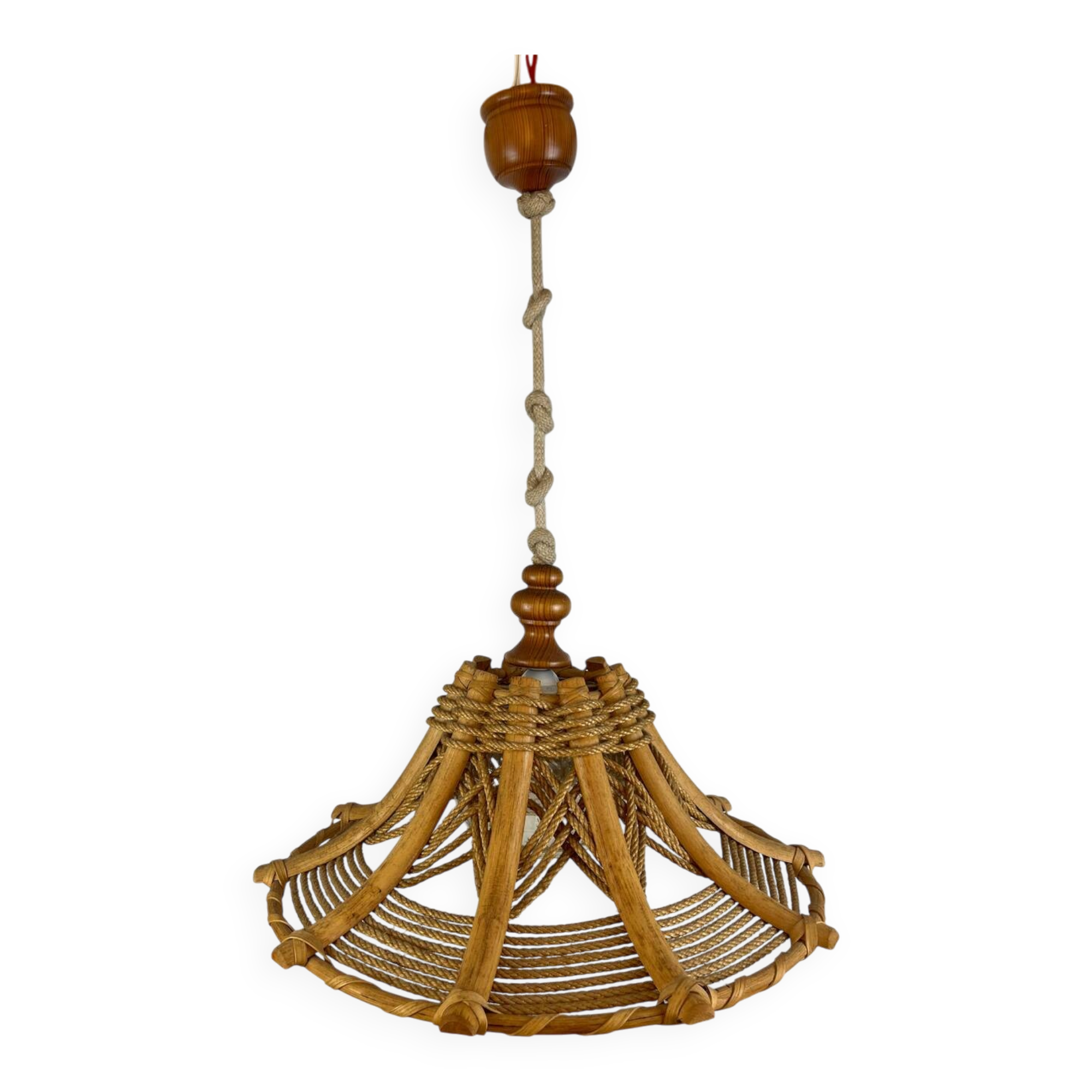 70s rope and rattan suspension