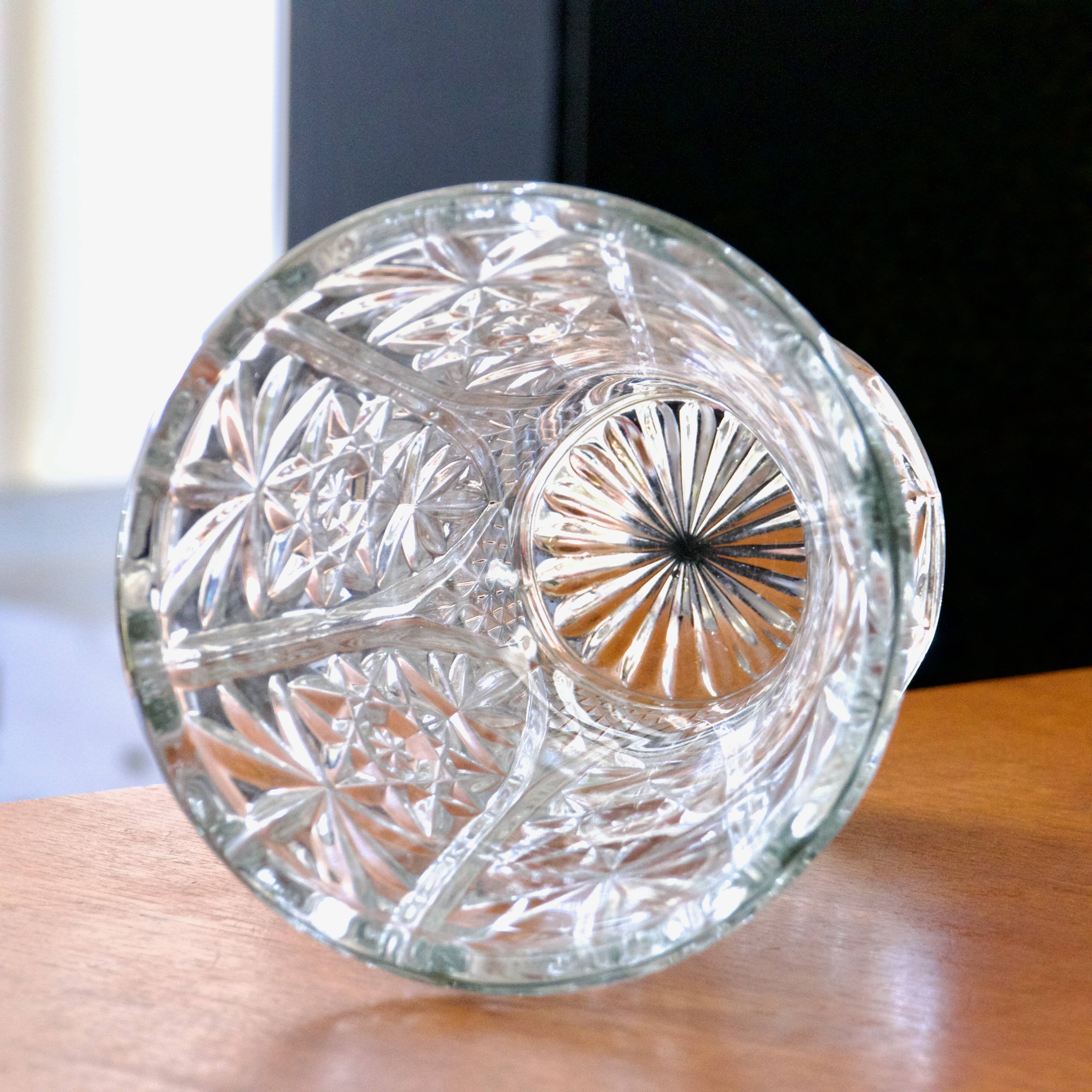Grand vase vintage en cristal