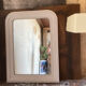 Louis Philippe mirror, 19th century, beige patina.