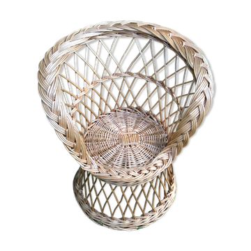 Fauteuil osier enfant