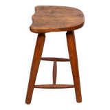 Rustic solid wood Stool 1950s Holland